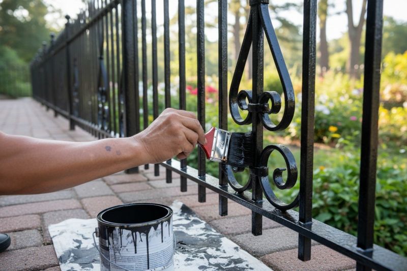 Wire Fence Painting in Waco, TX