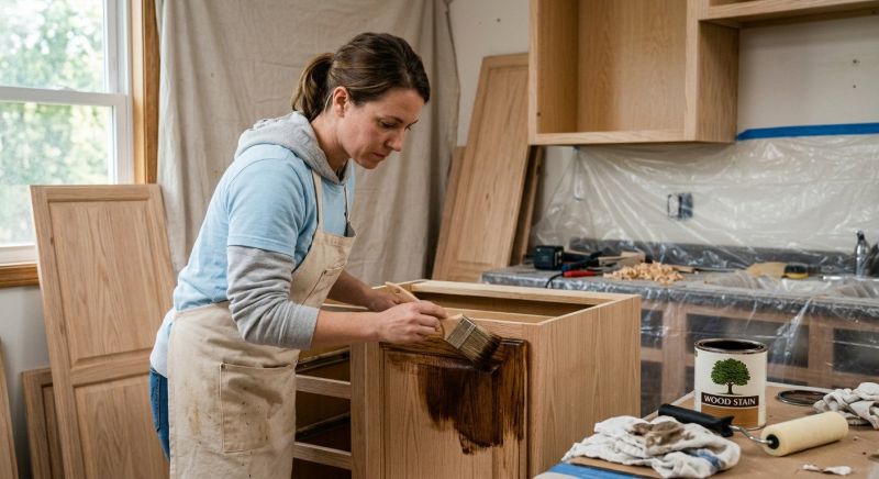 Wood Cabinet Refinishing in Lafayette, IN